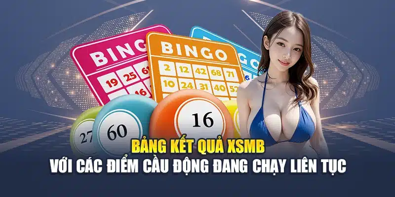 Bảng kết quả XSMB với các điểm cầu động đang chạy liên tục