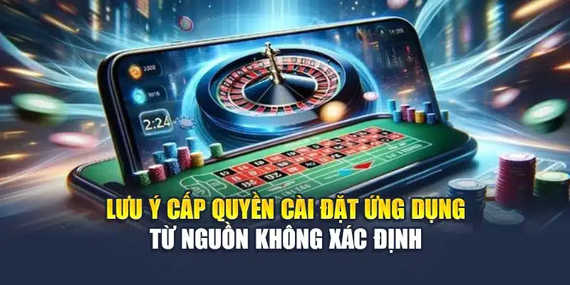 Lưu ý cấp quyền cài đặt ứng dụng từ nguồn không xác định