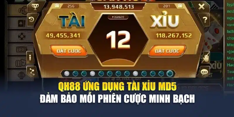 QH88 ứng dụng tài xỉu MD5 đảm bảo mỗi phiên cược minh bạch